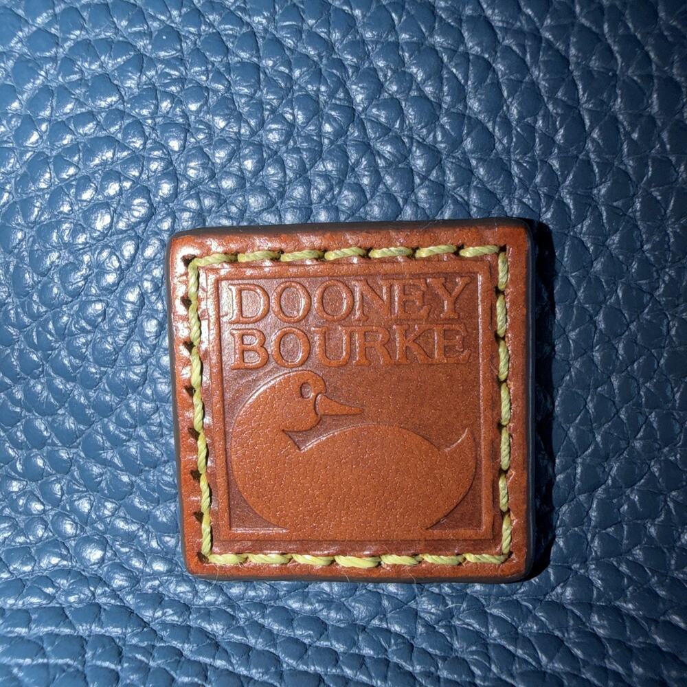 Dooney & Bourke Drawstring Crossbody Jeans Color Italian Pebbled Leather Bag - Picture 4 of 14